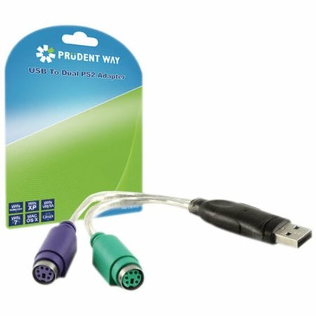 PRUDENT WAY Usb To Dual Ps2 Adapter PWI-USB-PS2